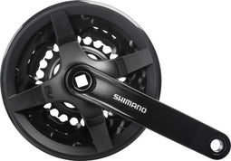 Crankstel 6/7/8 speed Shimano Tourney FC-TY301 met 150mm crankarm 42 x 34 x 24T - zwart