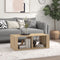 vidaXL - Salontafel - 100x50x36 - cm - bewerkt - hout - sonoma - eikenkleurig
