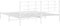 vidaXL - Bedframe - met - hoofdbord - metaal - wit - 180x200 - cm