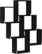 vidaXL - Wandkast - Zwart - Eiken - 78x15x92 - cm - Gemaakt - van - Hout