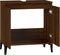 vidaXL - Wastafelkast - 58x33x60 - cm - bewerkt - hout - bruin - eikenkleur