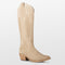 PS Poelman TOFU - Cowboylaarzen - Suède - Beige - Maat 39