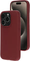 Mobiparts iPhone 15 Pro - Silicone Cover - Soft-touch - Plum Red