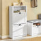 SoBuy FSR87-K-W - Schoenenkast - 2 Kleppen - Wit