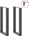 vidaXL - Salontafelpoten - 2 - st - U-vormig - 40x(90-91) - cm - staal - antraciet