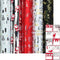 CHAMONIX - Metallic kerstpapier cadeaupapier - 150 x 70 cm - 5 rollen (5 stuks)