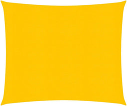 vidaXL - Zonnezeil - 160 - g/m² - vierkant - 5x5 - m - HDPE - geel