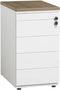 Ladeblok met 4 lades (incl. pennenlade) kleur zwart (ral9005) topblad lichtgrijs