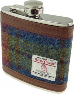 Heupfles Multi Colour - Harris Tweed - Glen Appin of Scotland