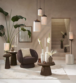 Light&living Bijzettafel 33x33x53 cm DEGO mat donker bruin