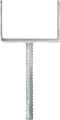 vidaXL Grondankers 6 st 12x6x30 cm gegalvaniseerd staal zilverkleurig