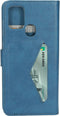 Mobiparts Galaxy A21s (2020) - Classic Wallet Case - Ruimte voor pasjes - Blauw