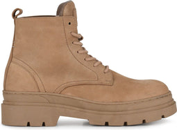 PS Poelman NICO - Heren Hoge Veter Schoenen - Nubuck leer - Taupe - Maat 45