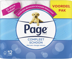 Page - Toiletpapier Compleet Schoon - 2-laags - Wit (12 stuks)