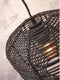 GOOD&MOJO Vloerlamp Tanami - Bamboe/Rotan Zwart - 55x30x150cm - Modern - Staande lampen voor Woonkamer - Slaapkamer