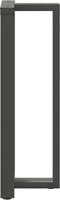 vidaXL - Bartafelpoten - 2 - st - T-vormig - 40x35x(110-111) - cm - staal - antraciet