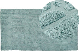 SIRNAK - Laagpolig vloerkleed - Mintgroen - 80 x 150 cm - Katoen