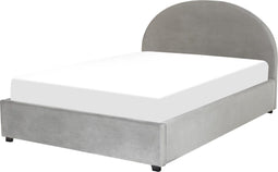 VAUCLUSE - Bed met opbergruimte - Lichtgrijs - 160 x 200 cm - Fluweel