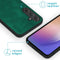 iMoshion Hoesje Geschikt voor Samsung Galaxy A55 Hoesje Met Pasjeshouder - iMoshion Uitneembare 2-in-1 Luxe Bookcase - Donkergroen