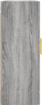 vidaXL - Wandkast - 69,5x34x90 - cm - grijs - sonoma - eikenkleurig