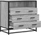vidaXL - Ladekast - 70x41x70 - cm - bewerkt - hout - grijs - sonoma - eikenkleurig