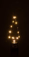 J-Line decoratie Kerstboom Open - metaal - zwart - LED lichtjes - small