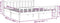 vidaXL - Bedframe - massief - hout - grijs - 160x200 - cm