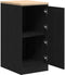 vidaXL - Garagekast - 40x51x85 - cm - massief - grenenhout - zwart