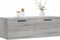 vidaXL - Wandkast - 100x36,5x35 - cm - bewerkt - hout - grijs - sonoma - eikenkleurig