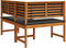 vidaXL - Tuin - Hoekbank - met - Kussens - 140x100x91 - cm - Massief - Acacia