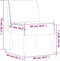 vidaXL - Fauteuil - stof - donkergrijs