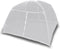 vidaXL Tent 200x180x150 cm glasvezel wit