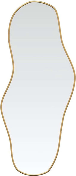 vidaXL - Wandspiegel - 100x45 - cm - goudkleurig