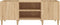 vidaXL - Platenkast - 121x38x48 - cm - bewerkt - hout - sonoma - eikenkleurig