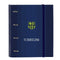 F.C. Barcelona Ringmap - 4 Ringen 35 mm - Interne organizer - Marineblauw 27 x 32 x 3.5 cm