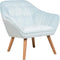 Beliani KARIS - Fauteuil - Blauw - Fluweel