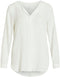 VILA VILUCY LS SHIRT - Doorknoop blouse - V-hals - M