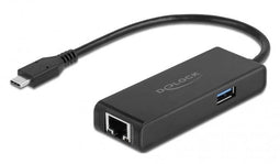 Delock 63826 - USB 3.2 (Gen1, 5Gb/s) type-C hub - Zwart