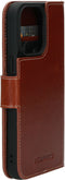 Mobiparts Excellent Wallet Case - Flip Cover - Echt leder - Bruin (iPhone 13 Pro)
