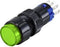 TRU COMPONENTS LAS2Y-11Z/G/12V Druktoets 250 V 3 A 1x uit/aan Continu Groen IP40 1 stuk(s)