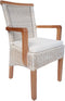 SVJ Eetkamerstoel Rechthoekig - 57 x 54 x 97 cm - Rotan - Wit