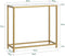 SoBuy FSB29-G - Console Tafel - Gouden Metalen Frame - 80x75x30 cm