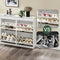 SoBuy FSR79-WG - Schoenenkast 4 kleppen - 16 paar - Wit