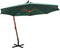 vidaXL - Zweefparasol - 350 - cm - houten - paal - groen