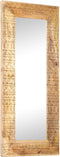 vidaXL - Spiegel - handgesneden - 110x50x2,5 - cm - massief - mangohout