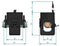 Celsa TC 18 60/1A 0.2VA Kl. 3 70006-1001 Kabelombouw stroomomvormer Primaire stroom 60 A Secundaire stroom 1 A Doorvoer