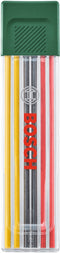 BOSH - Set van 6 meerkleurige grafietstiften - 2 rood, 2 geel, 2 HB 2,8 mm grafiet