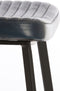 Light&living Eetkamerstoel 51x47x82 cm MASANA leer blauw+zwart