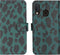 iMoshion Hoesje Geschikt voor Samsung Galaxy A20e Hoesje Met Pasjeshouder - iMoshion Design Softcase Bookcase - Zwart / Meerkleurig / Groen / Green Leopard