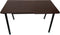 Computertafel bureau - industrieel vintage - 130 cm breed zwart metaal bruin hout